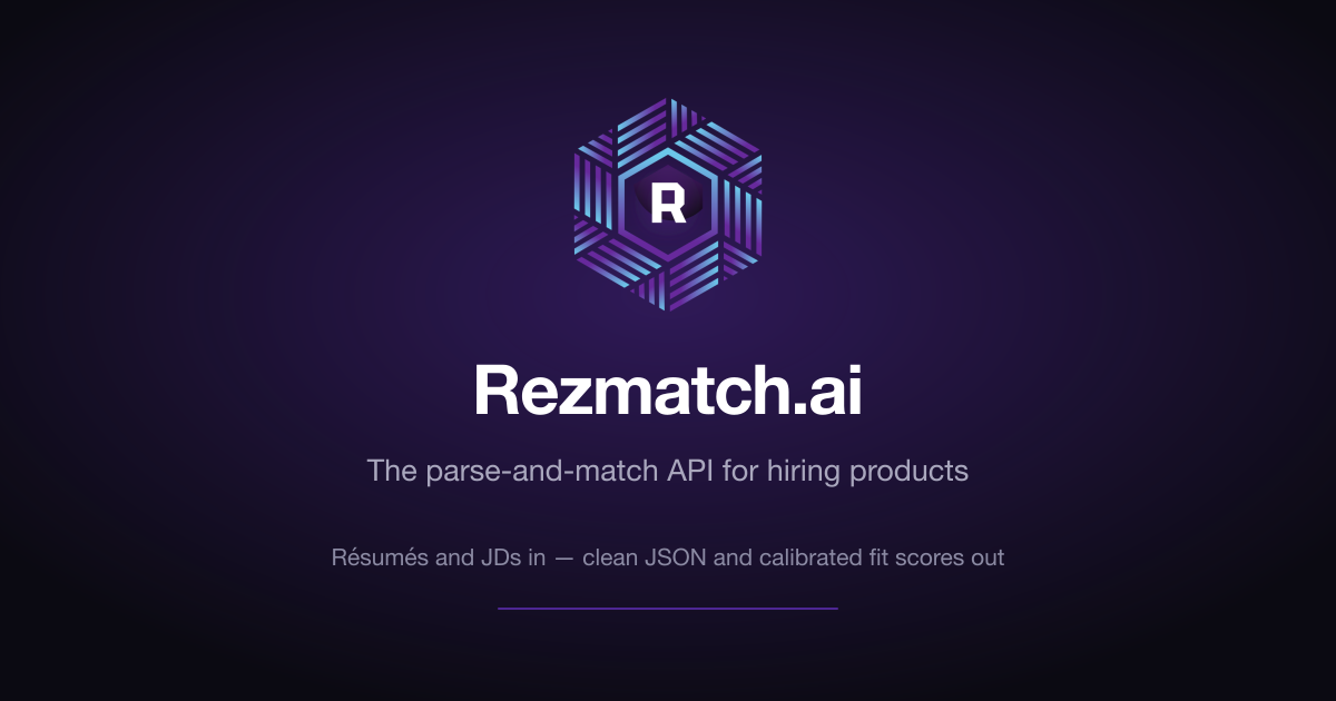 Resume parsing and candidate matching, as an API and MCP server